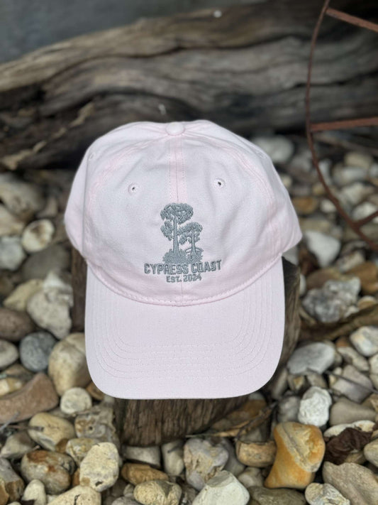 Pink/Grey unstructured hat